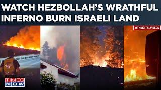 Hezbollah's Inferno Burns 2,500 Acres Of Israel Land| Deadly Drone, Rocket Attacks| Videos Viral