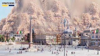 Horrible today: Hell on Italy | Etna volcano 2nd Eruption heats the Earth | Sicily city bury in