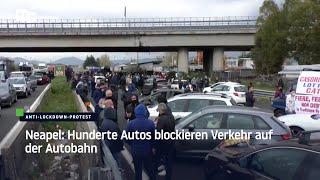 Neapel: Hunderte Autos blockieren Verkehr auf der Autobahn