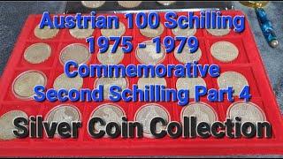 666"Arlbergtunnel 3Pyramiden+Handzeichen"666Austrian 100 Schilling Commemorative Silver Coins Coll