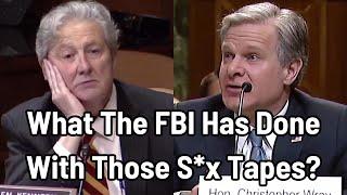 FBI's Wray Starts Shaking After Sen. Kennedy Demands Jeffrey Epstein's "Blackmail Tapes"