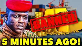 Ibrahim Traore: Issues Order To Ban Gold Export & Use it To Back Up Currency!