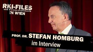 Prof. Dr. Stefan Homburg im Backstage Interview bei "RKI - Files in Wien"