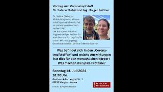 Live-Vortrag zur Impfstoff-Sicherheit mit Dr. Sabine Stebel und Dipl. Ing. Holger Reißner